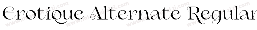 Erotique Alternate Regular字体转换